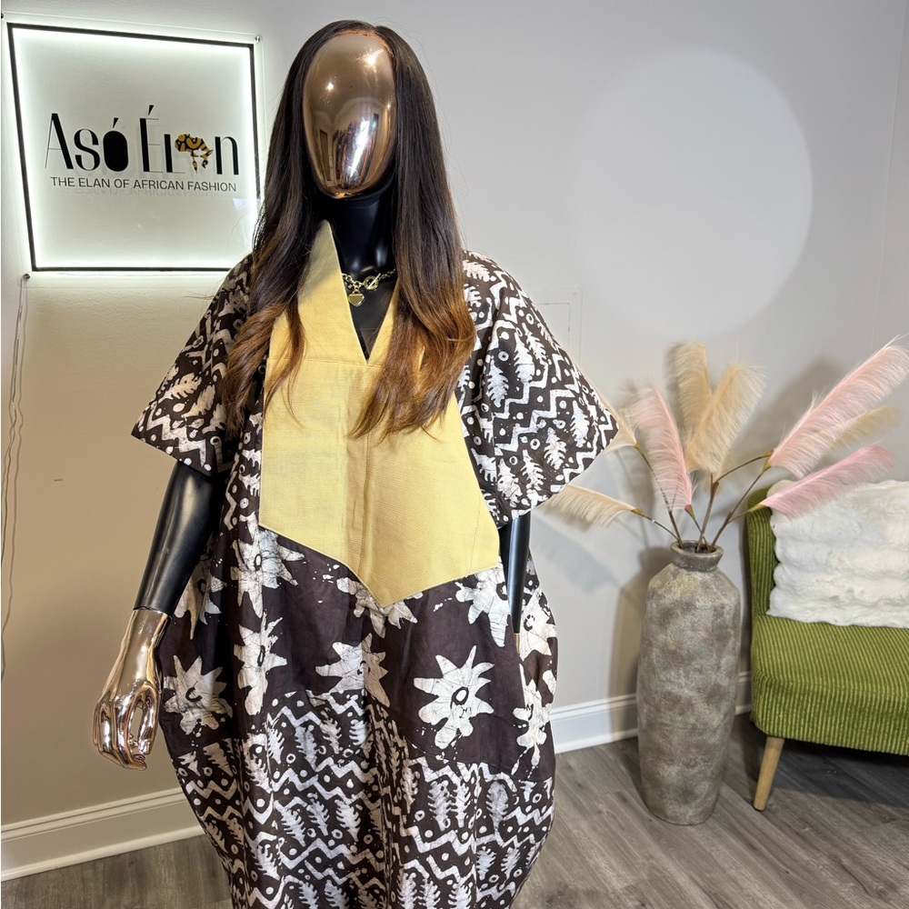 Lola Boubou African Kaftan Dress | Flowy Maxi | Relaxed Fit